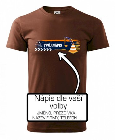 Stavba - vlastní nápis - bagrista