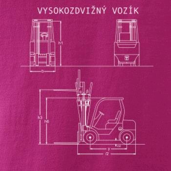 Vysokozdvižný vozík nákres