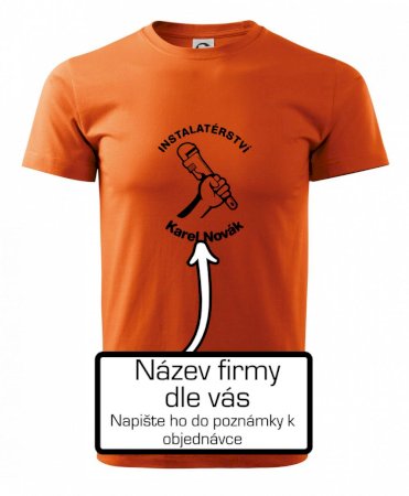 Instalatérství vlastní nápis