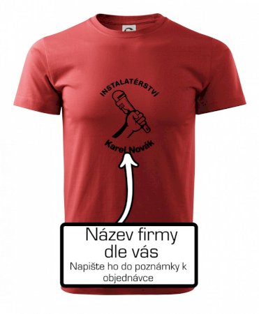 Instalatérství vlastní nápis