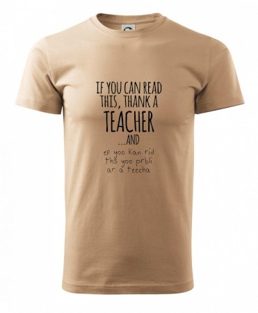 If you can read this - teacher