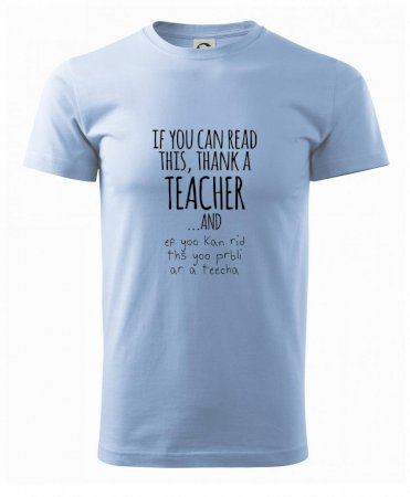 If you can read this - teacher