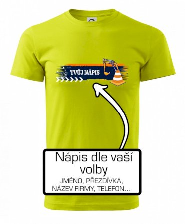 Stavba - vlastní nápis - bagrista