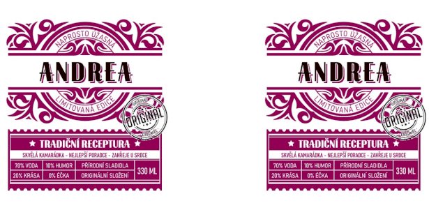 Hrnek - Se jménem - Andrea