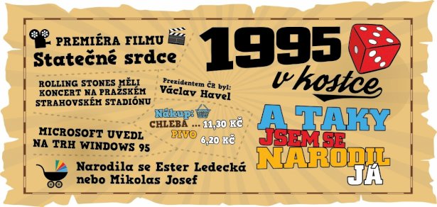 Hrnek - 1995 v kostce pro muže