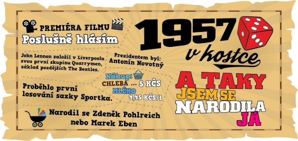 Hrnek - 1957 v kostce pro ženu