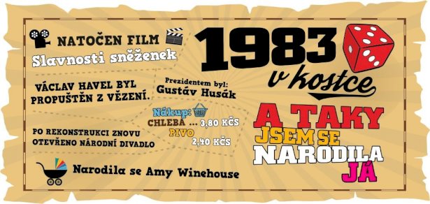Hrnek - 1983 v kostce pro ženu