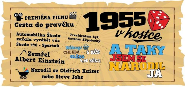 Hrnek - 1955 v kostce pro muže