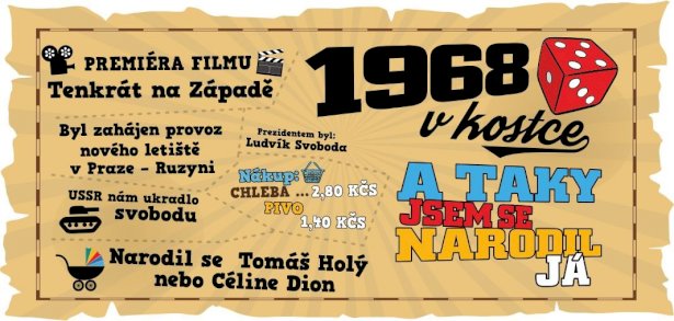 Hrnek - 1968 v kostce pro muže