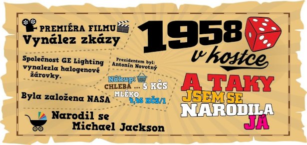 Hrnek - 1958 v kostce pro ženu