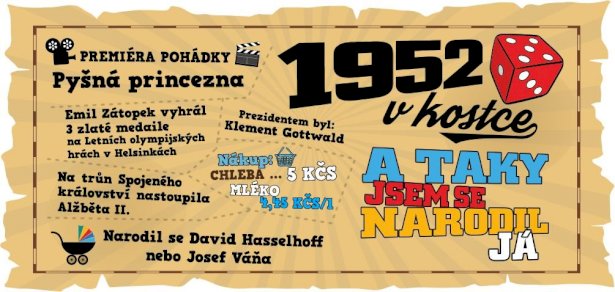 Hrnek - 1952 v kostce pro muže