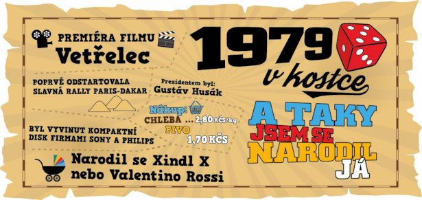 Hrnek - 1979 v kostce pro muže