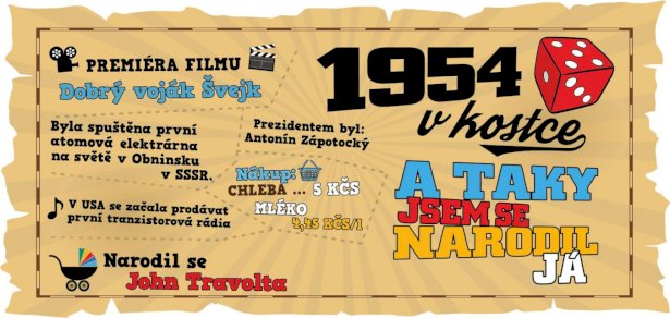 Hrnek - 1954 v kostce pro muže