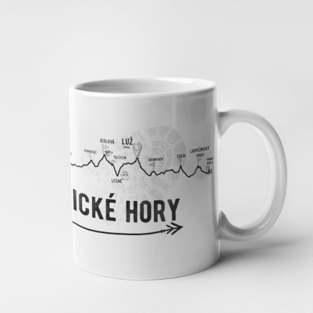 Hrnek - profil kopců - Lužické hory