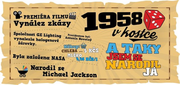 Hrnek - 1958 v kostce pro muže