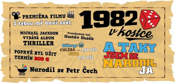 Hrnek - 1982 v kostce pro muže