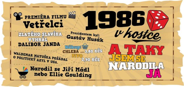 Hrnek - 1986 v kostce pro ženu