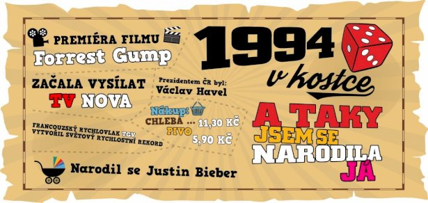Hrnek - 1994 v kostce pro ženu