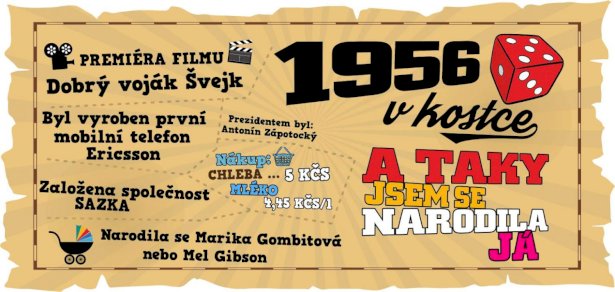 Hrnek - 1956 v kostce pro ženu
