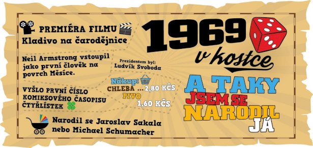 Hrnek - 1969 v kostce pro muže