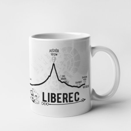 Hrnek - profil kopců - Liberec
