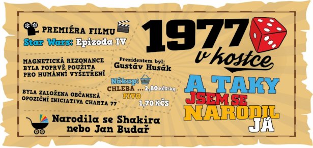 Hrnek - 1977 v kostce pro muže