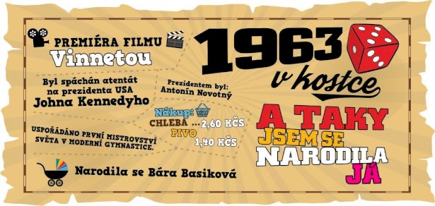 Hrnek - 1963 v kostce pro ženu