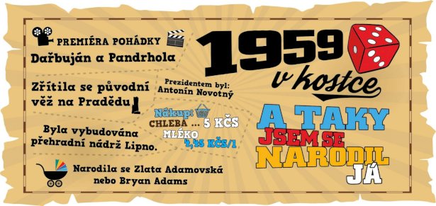 Hrnek - 1959 v kostce pro muže