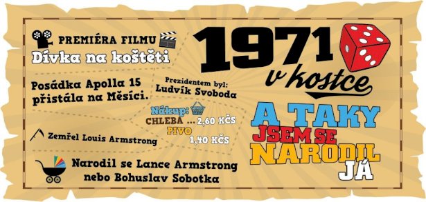 Hrnek - 1971 v kostce pro muže