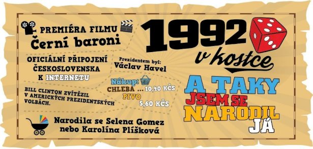 Hrnek - 1992 v kostce pro muže