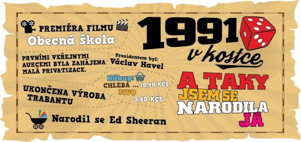 Hrnek - 1991 v kostce pro ženu