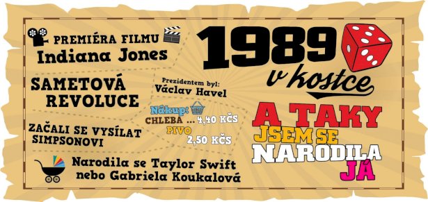 Hrnek - 1989 v kostce pro ženu
