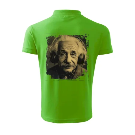 Albert se sluchátky