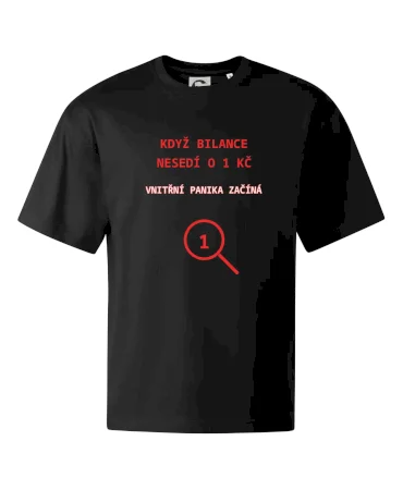 Bilance nesedí o 1 Kč