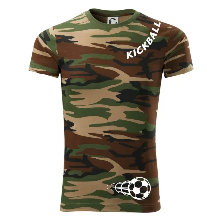 Kickball nápis šikmo