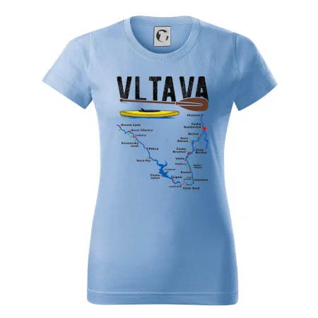 Mapa řeky Vltavy