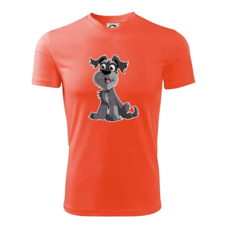 Knírač kreslený sedící