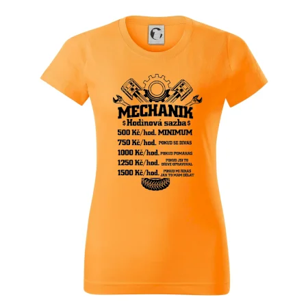 Mechanik - hodinová sazba