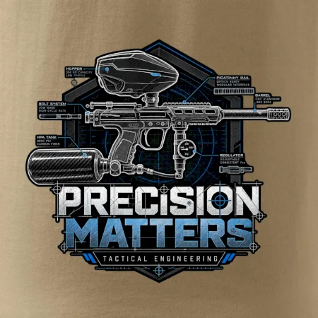 Technický nákres precision matters paintball