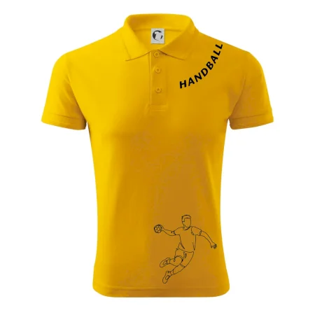 Handball nápis šikmo