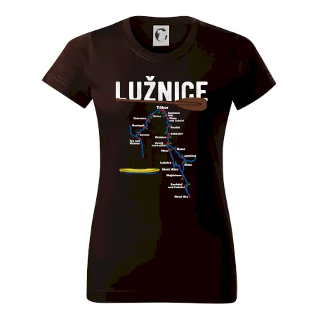 Mapa řeky Lužnice