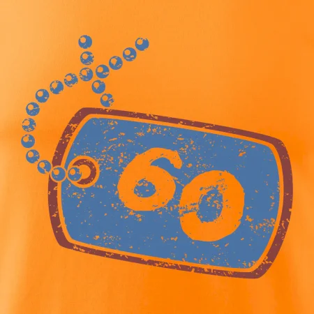 60 na krku štítek