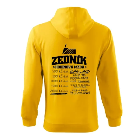 Hodinová mzda zedník