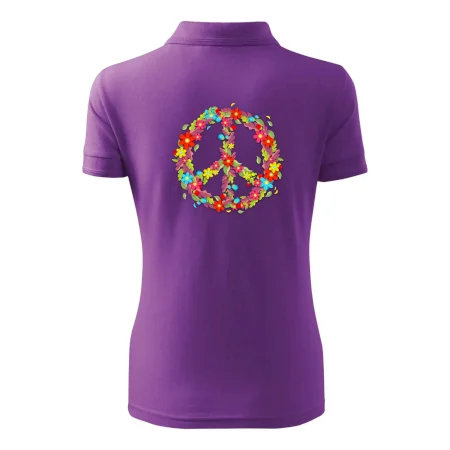 Peace symbol červené květiny