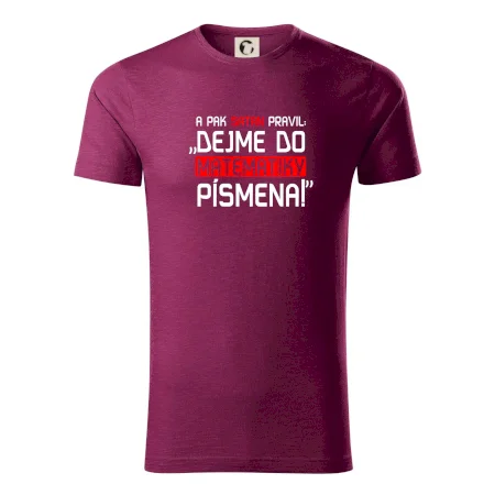 A pak satan pravil dejme do matematiky písmena