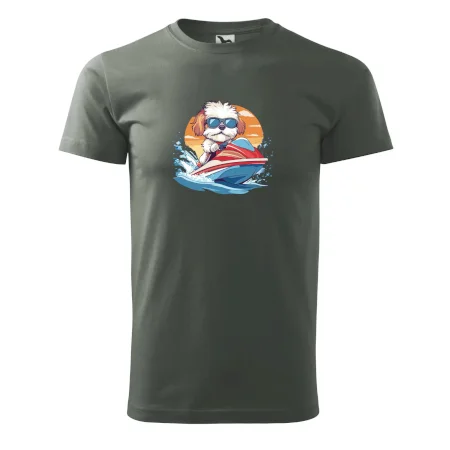 Bišonek na vodním skútru