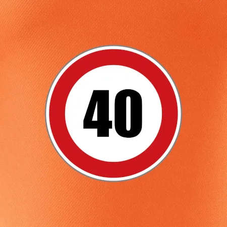 Dopravní značka - omezení rychlosti 40