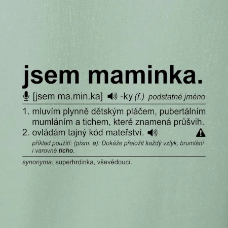 Jsem maminka. Mluvím plynně dětským pláčem bíle