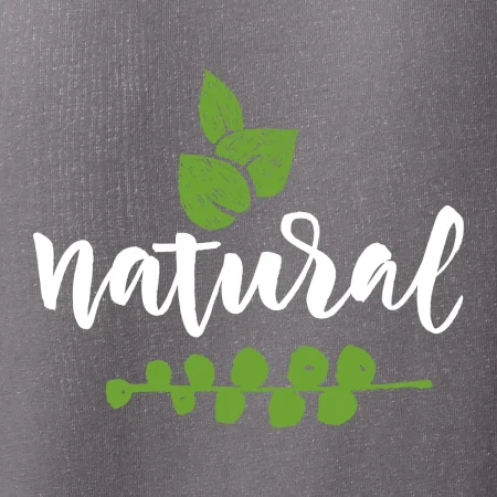 Natural - nápis v listech