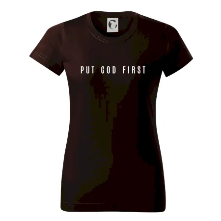 Put God first slabý nápis